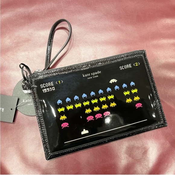 kate spade X Space Invaders Wristlet NWT